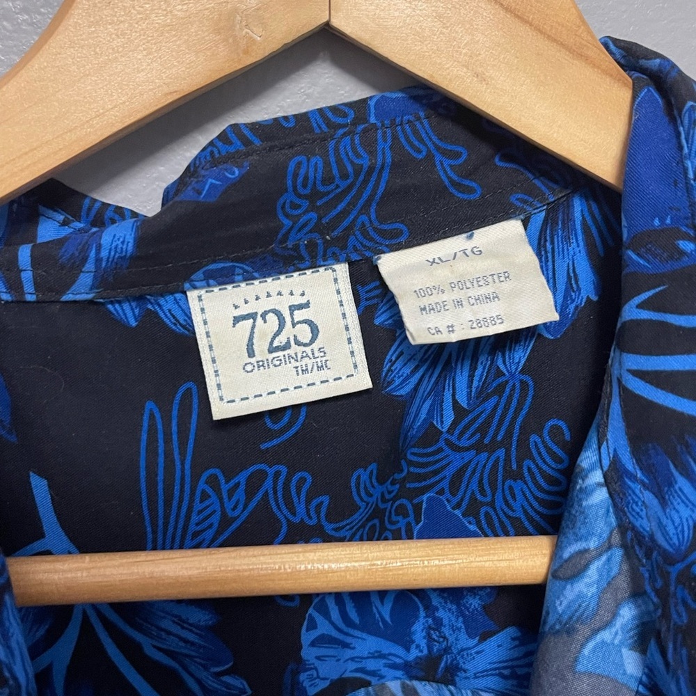 725 Originals Blue Floral Shirt - Picture 2 of 3